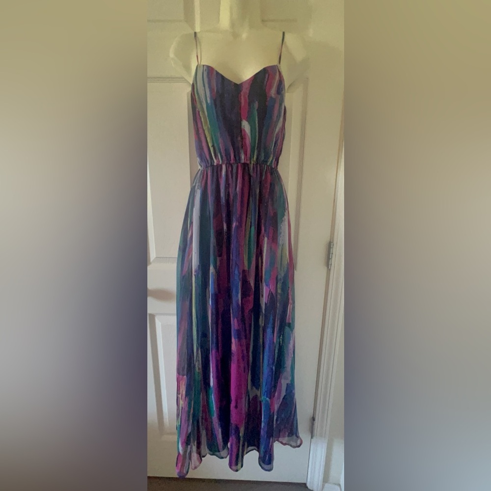Jack by BB Dakota Purple Blue Sleeveless Maxi Sundress